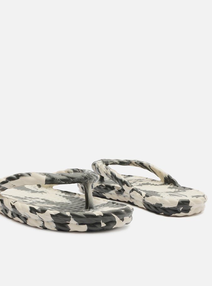 Chinelo de Dedo Preto Mescla Marrocos