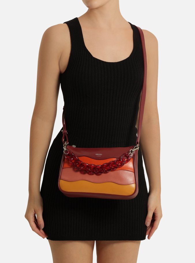 Bolsa Tiracolo Vermelha Iara Pequena Translúcida