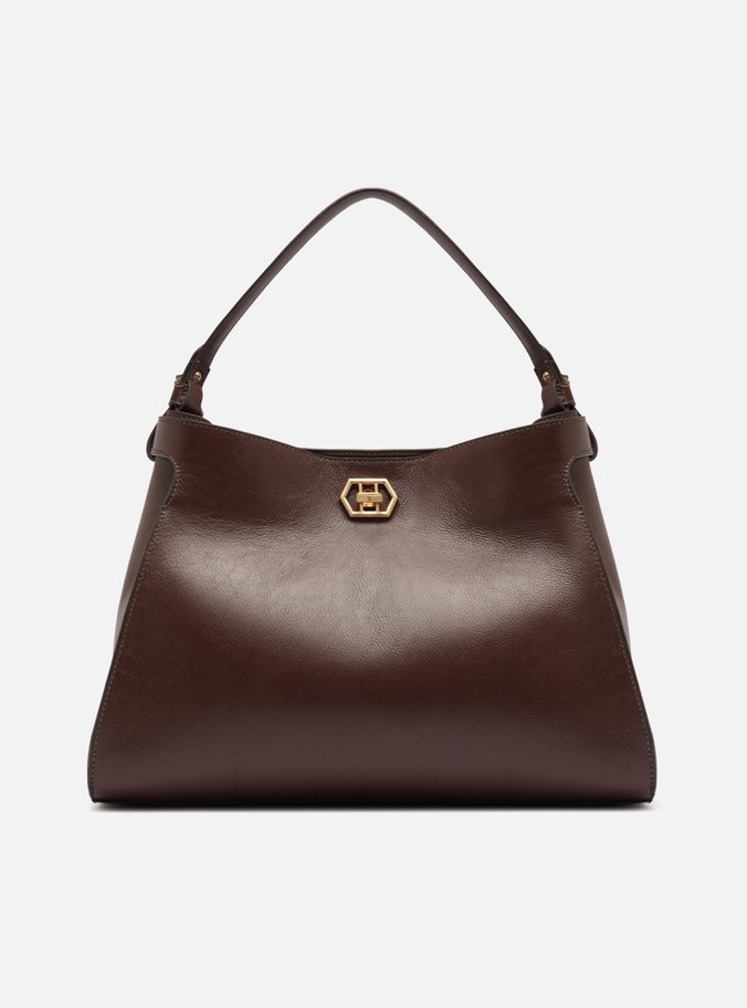 Bolsa Tote Marrom Couro Grande