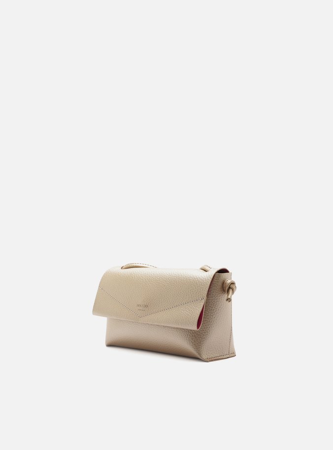 Bolsa Tiracolo Metalizada Pequena Costuras