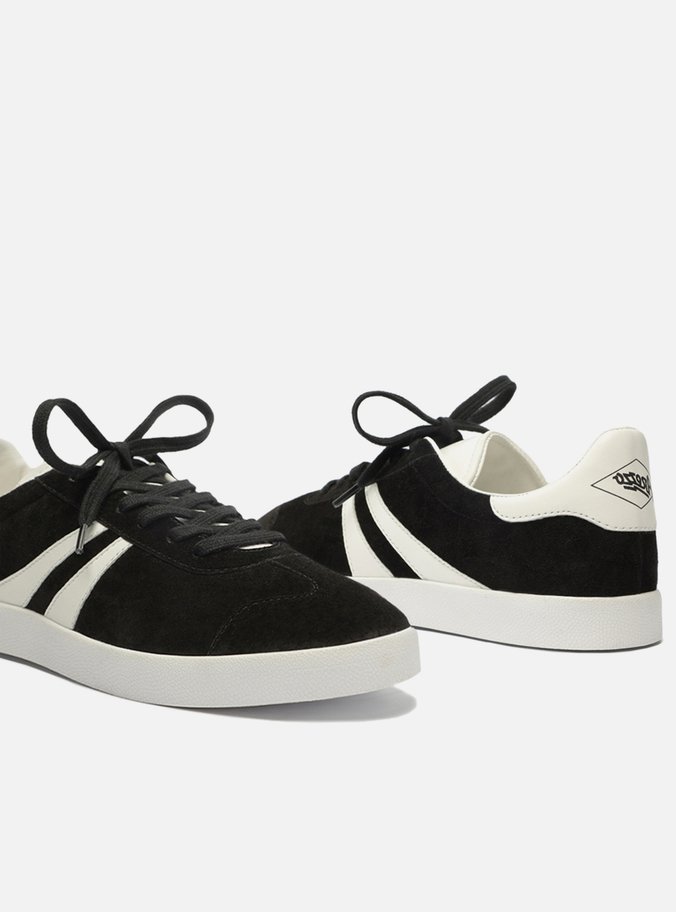 Tênis Preto Suede ZZ Mov Listras