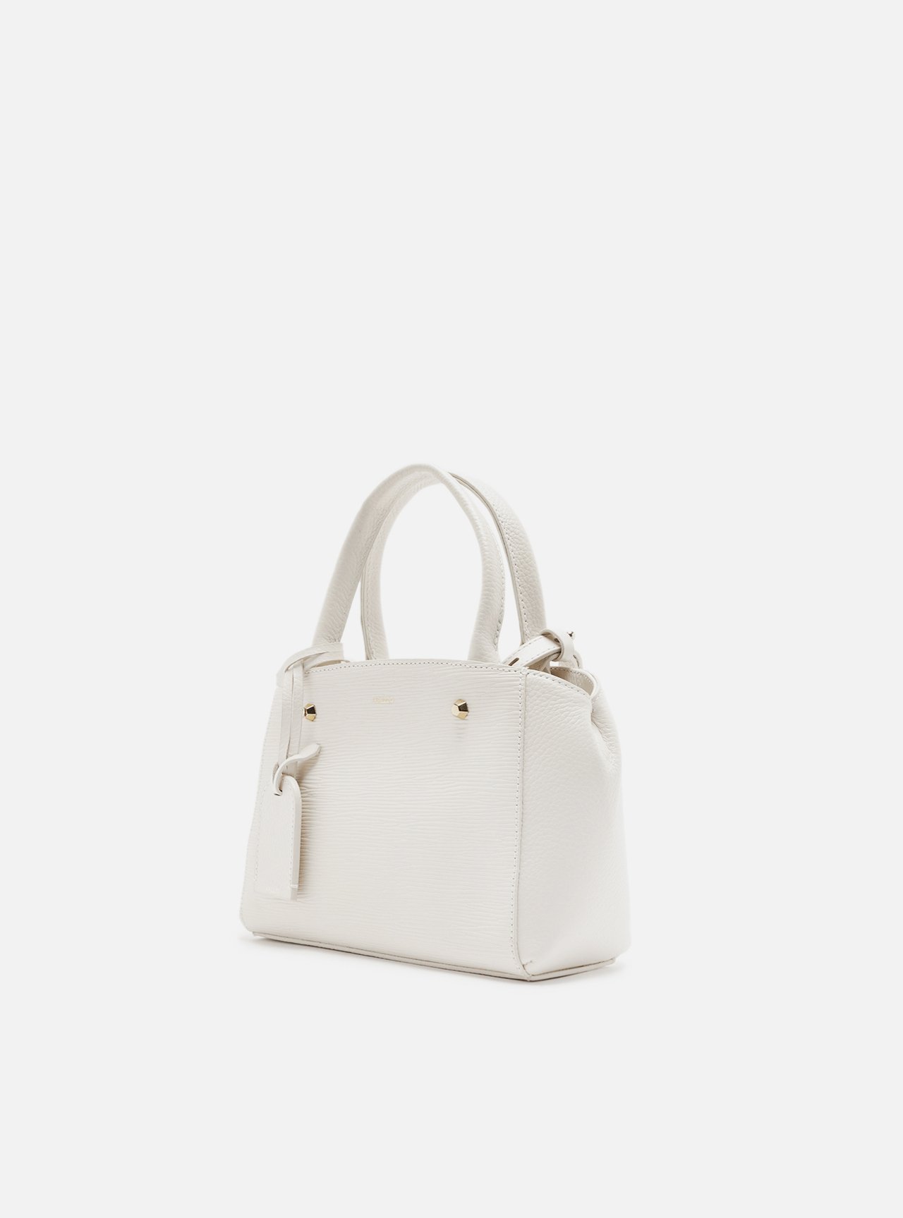 Bolsa Tote Off-White Couro Wave Bella Pequena — foto 2