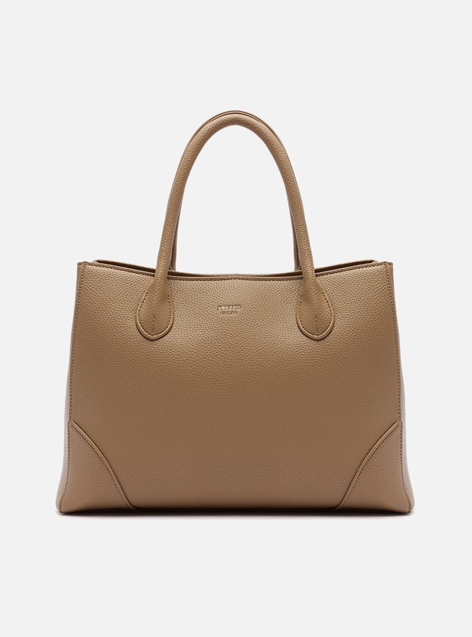 Bolsa Tote Cinza Grande Textura