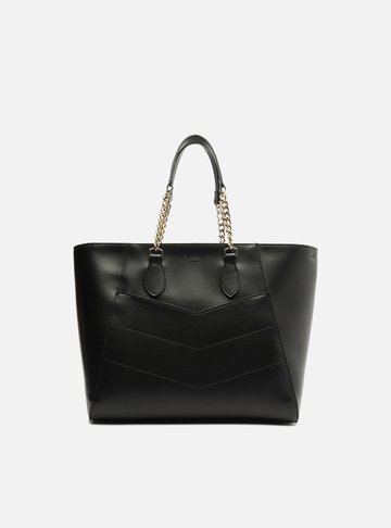 Bolsa Tote Preta Média Costuras