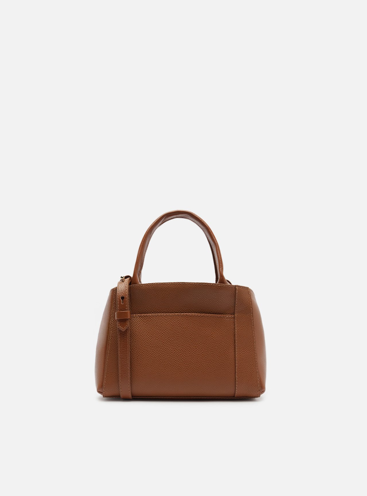 Bolsa Tote Marrom Couro Bella Pequena — foto 3
