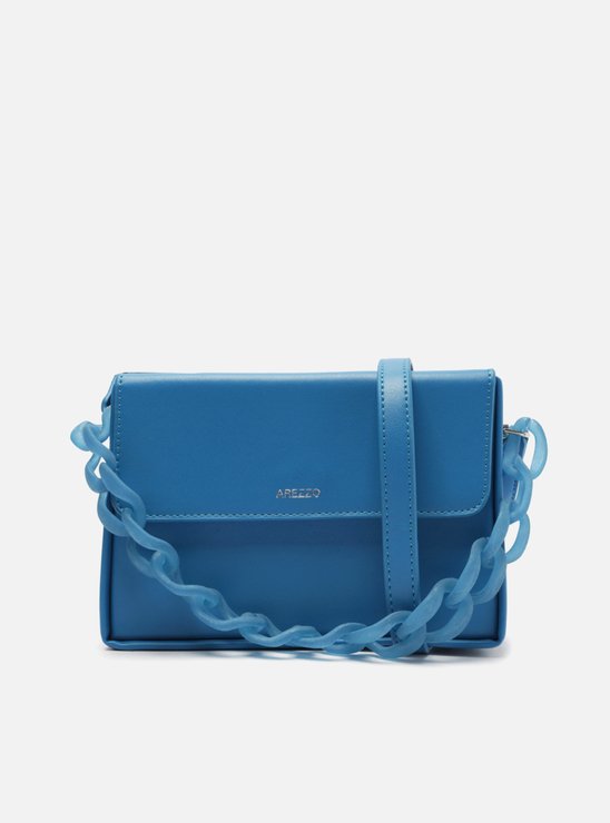 Bolsa Tiracolo Azul Pequena Corrente