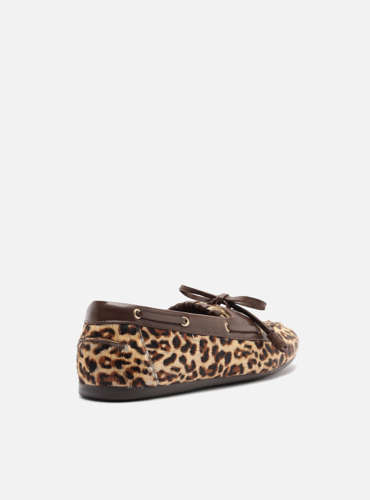 Mocassim Animal Print Couro Laço — foto 3