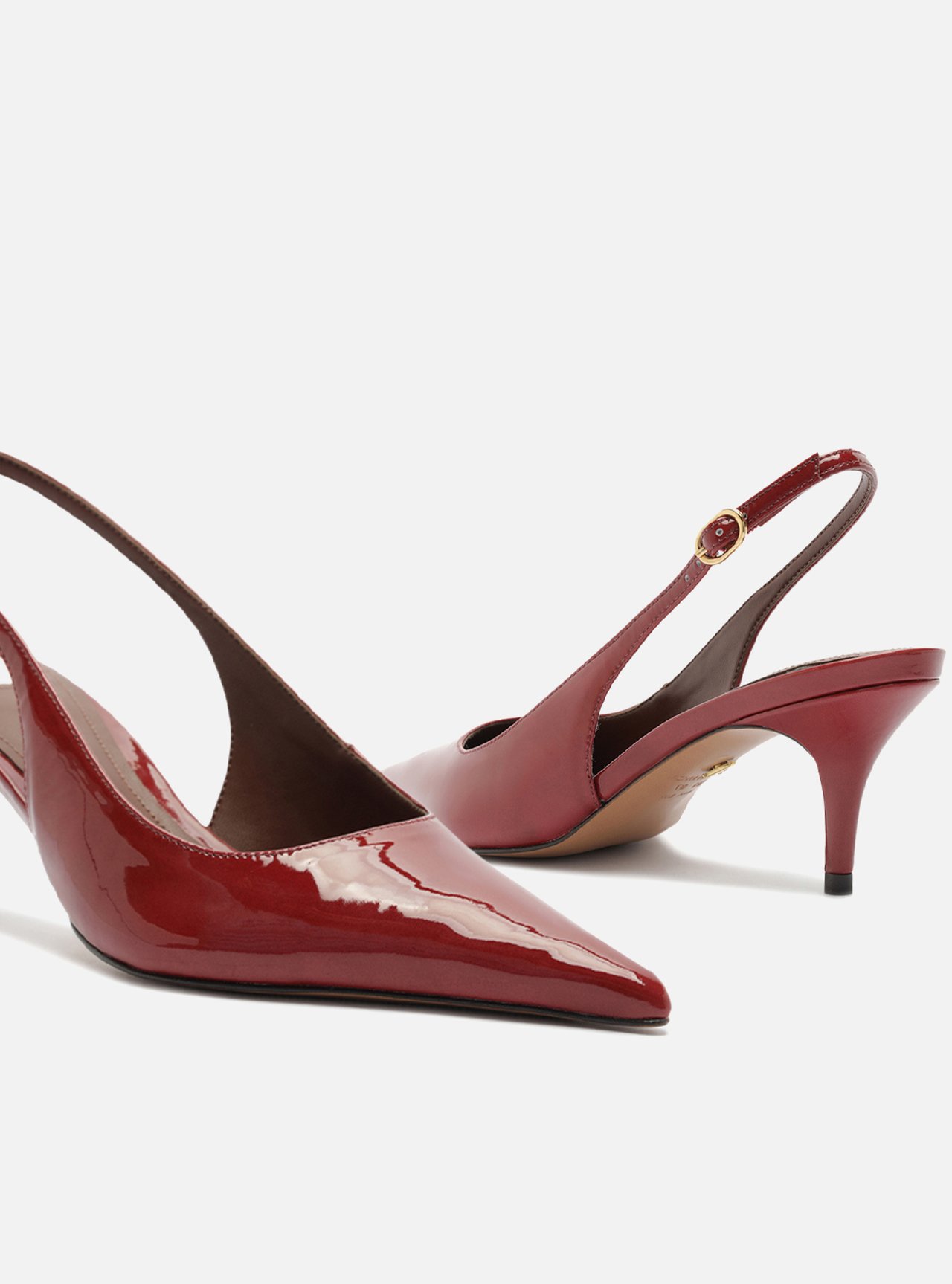 Scarpin Vermelho Salto Fino Slingback — foto 4