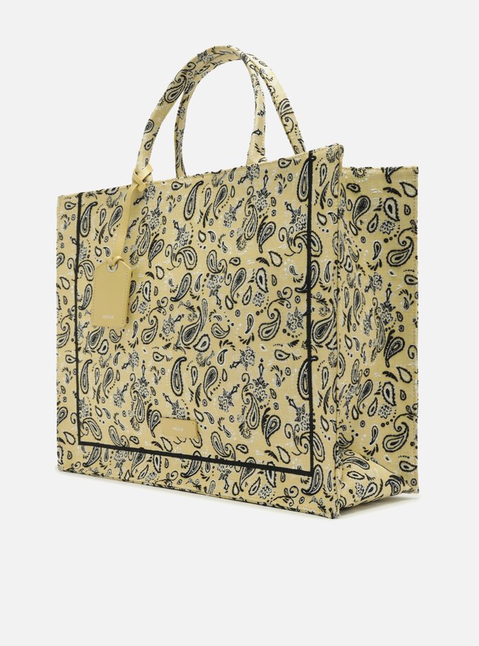 Bolsa Shopping Amarela Paisley Grande Livia | Arezzo