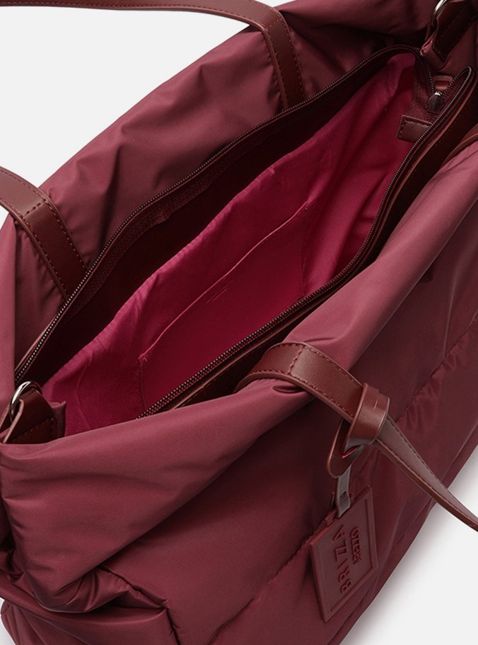 Bolsa Shopping Vermelha Nylon Gigi Grande