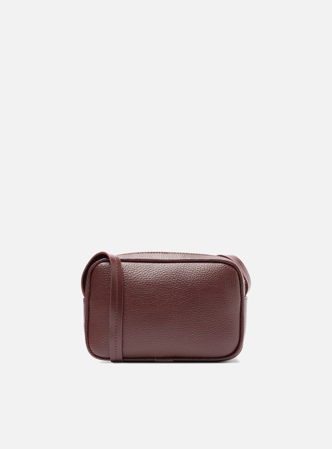 Bolsa Tiracolo Vinho Pequena Bolso Costuras