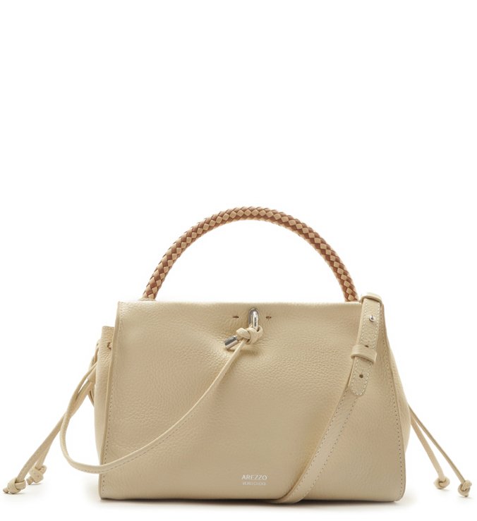 Bolsa Tote Couro Sofia Média Off-White