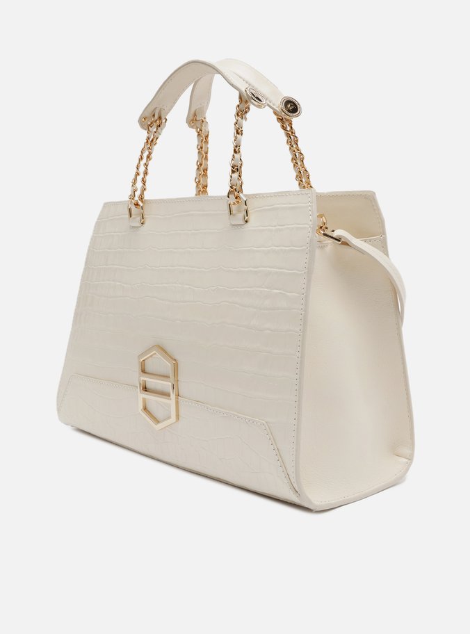 Bolsa Tote Off-White Couro Croco Kopen Grande