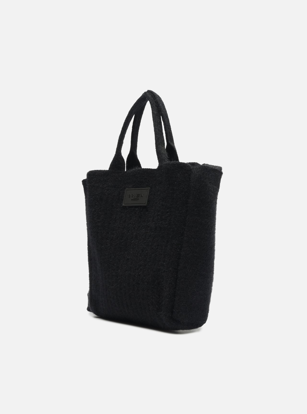 Bolsa Tote Preta Pelo Mônaco Pequena — foto 2