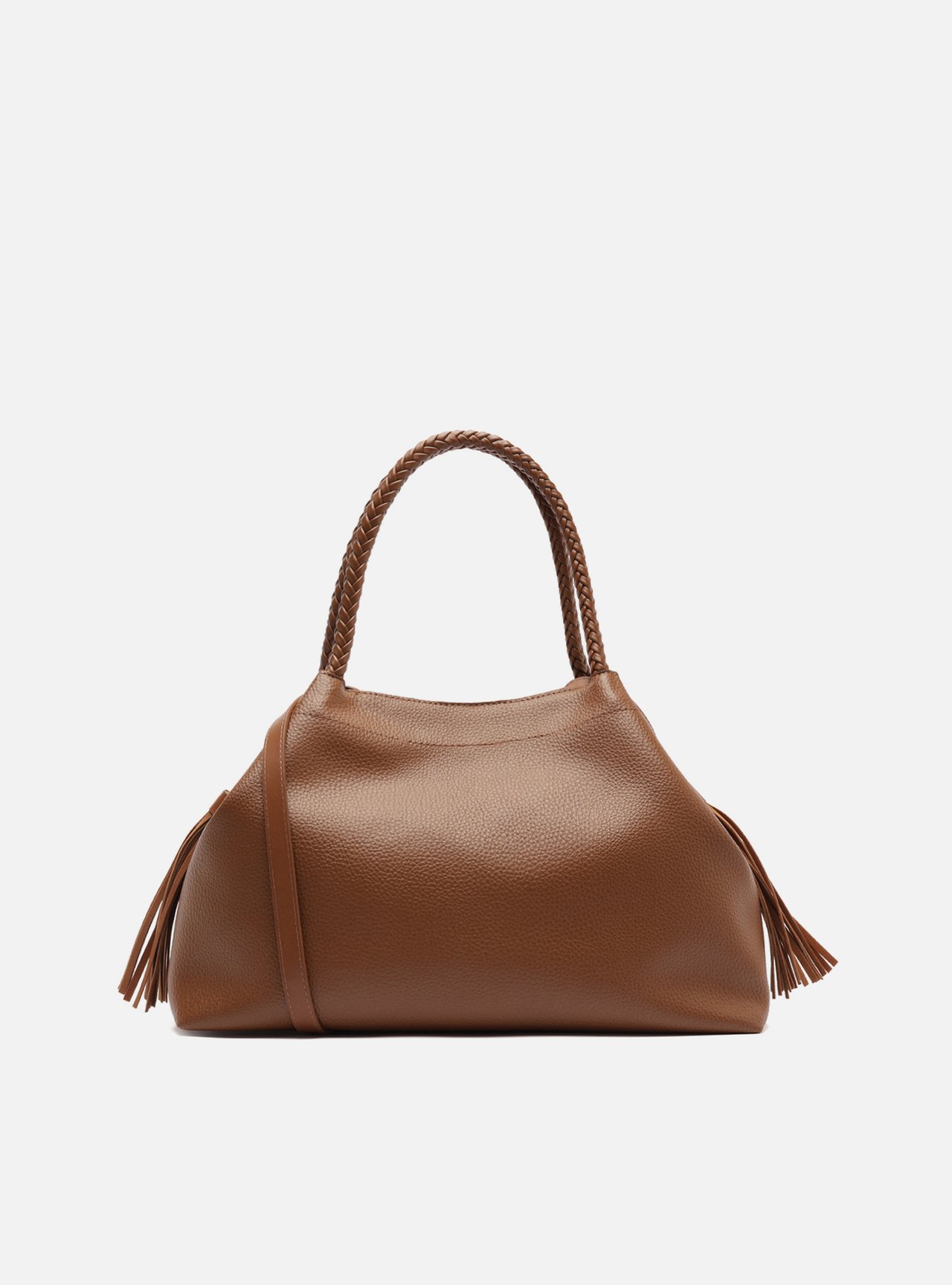 Bolsa Tote Marrom Grande Tressê — foto 3