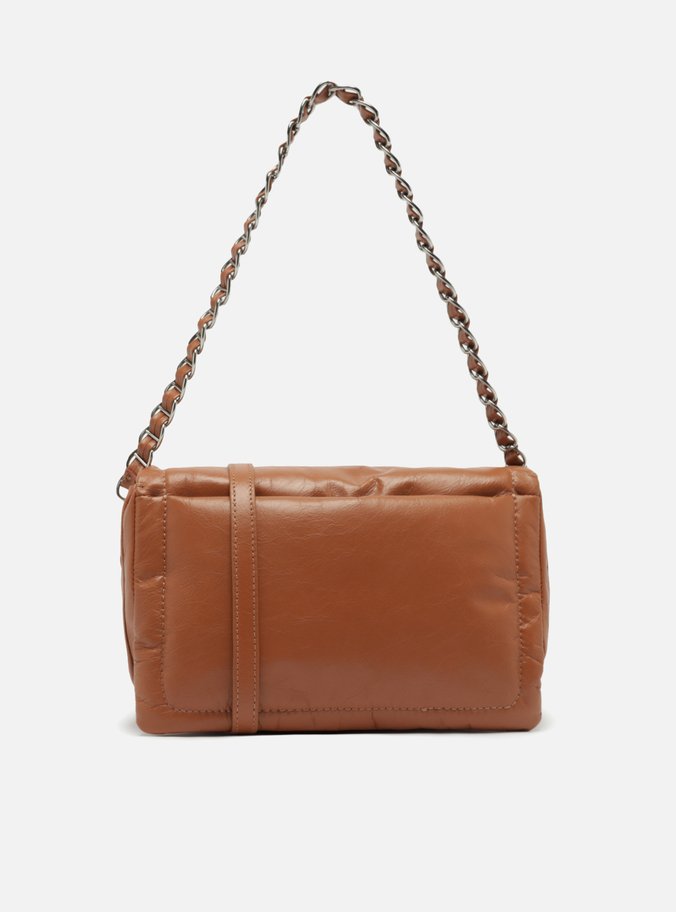 Bolsa Marrom Couro Tiracolo Média