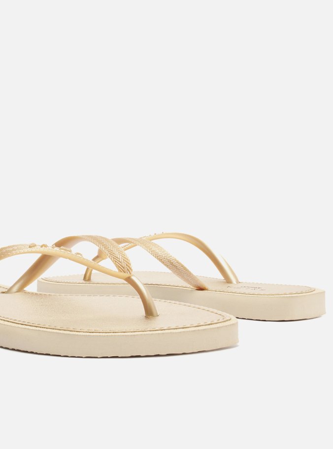 Chinelo de Dedo Dourado Recouro Flash