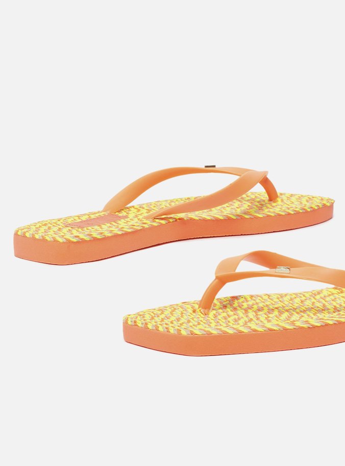 Chinelo de Dedo Laranja Fluo Brizza
