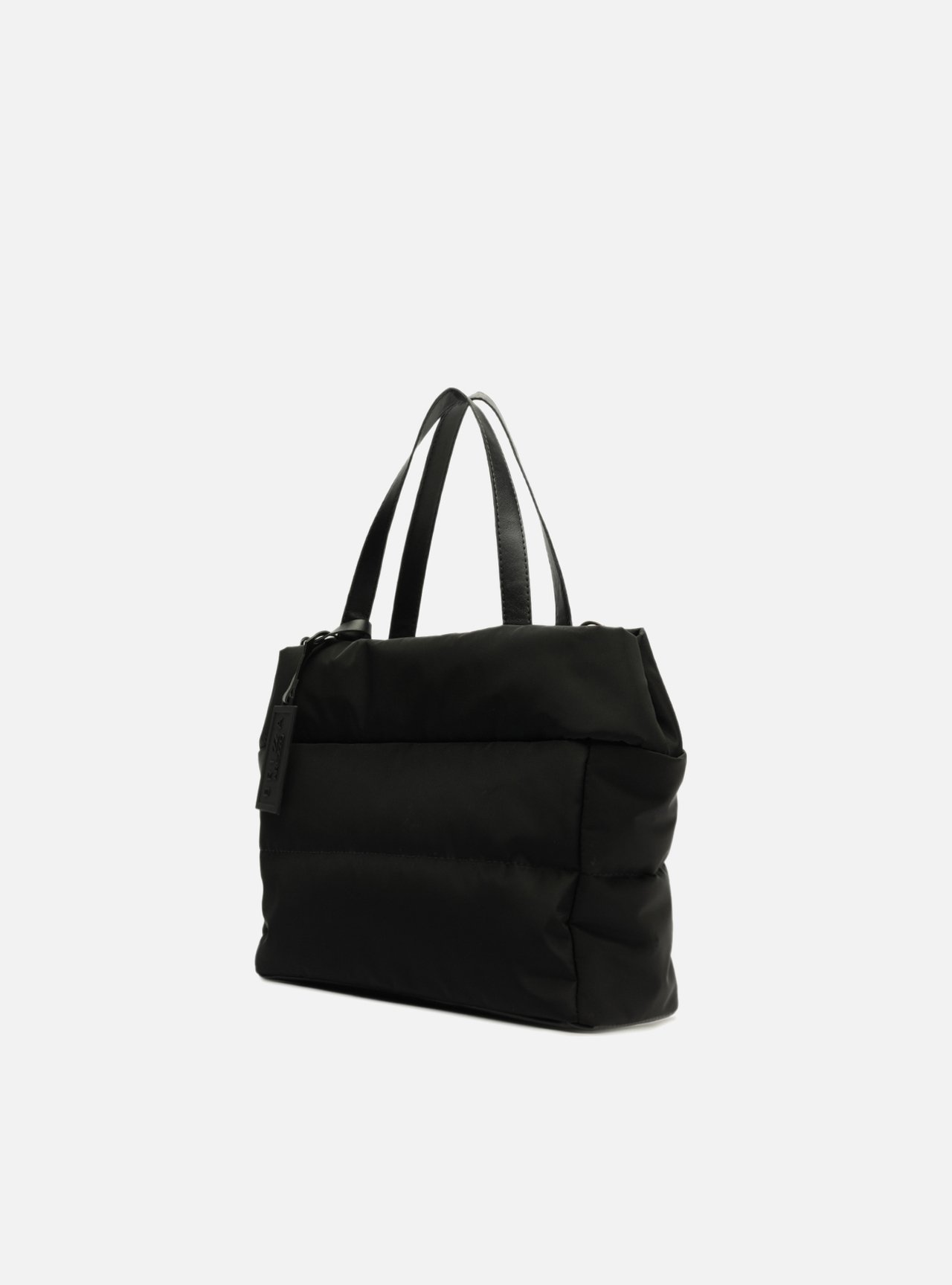 Bolsa Tiracolo Preta Nylon Gigi Pequena — foto 2