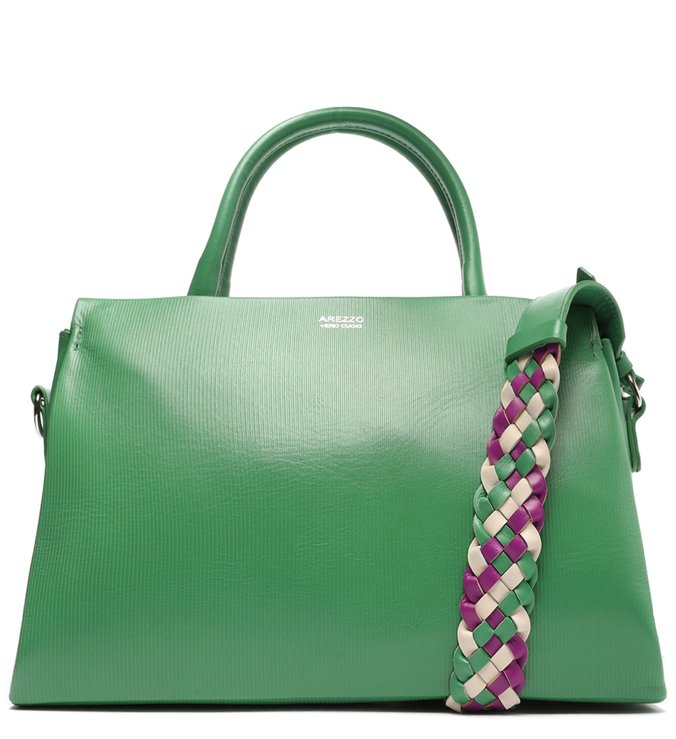 Bolsa Tote Verde Couro Olívia Grande