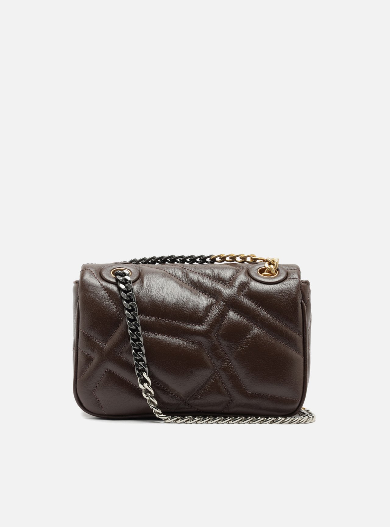 Bolsa Tiracolo Marrom Couro Emma Média — foto 3