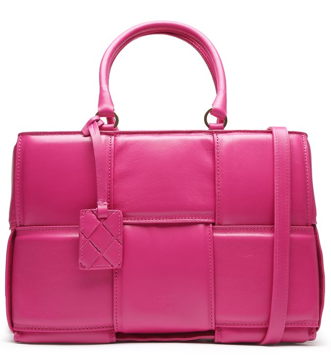 Bolsa Shopping Rosa Couro Beatriz