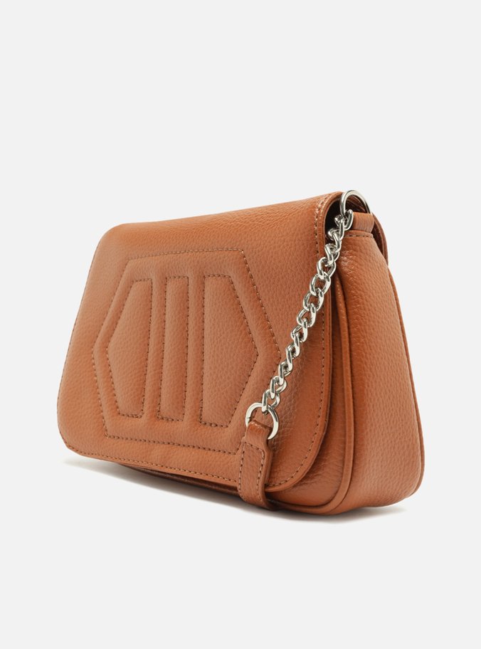 Bolsa Tiracolo Marrom Caramel Verona Pequena Corrente