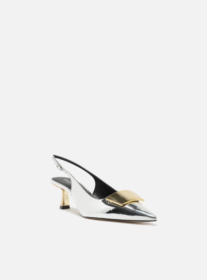 Scarpin Prata Bico Fino Slibcks