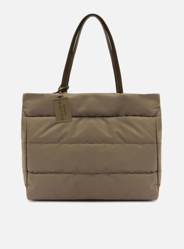Bolsa Shopping Verde Nylon Gigi Grande