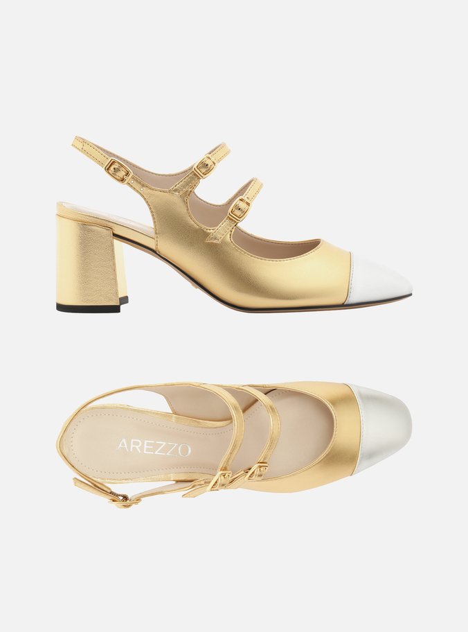 Sapato Boneca Metalizado Verniz Tiras Cap Toe