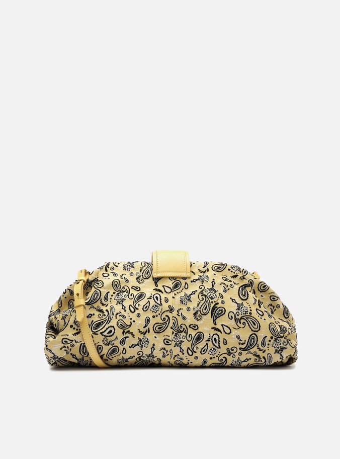 Bolsa Tiracolo Amarela Paisley Grande Livia