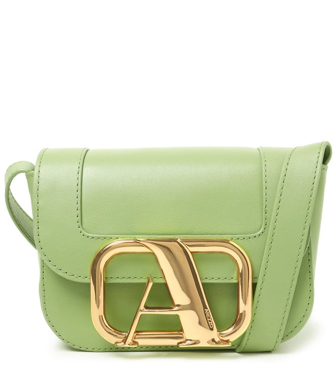 Bolsa Tiracolo Verde Couro Pequena Speciale