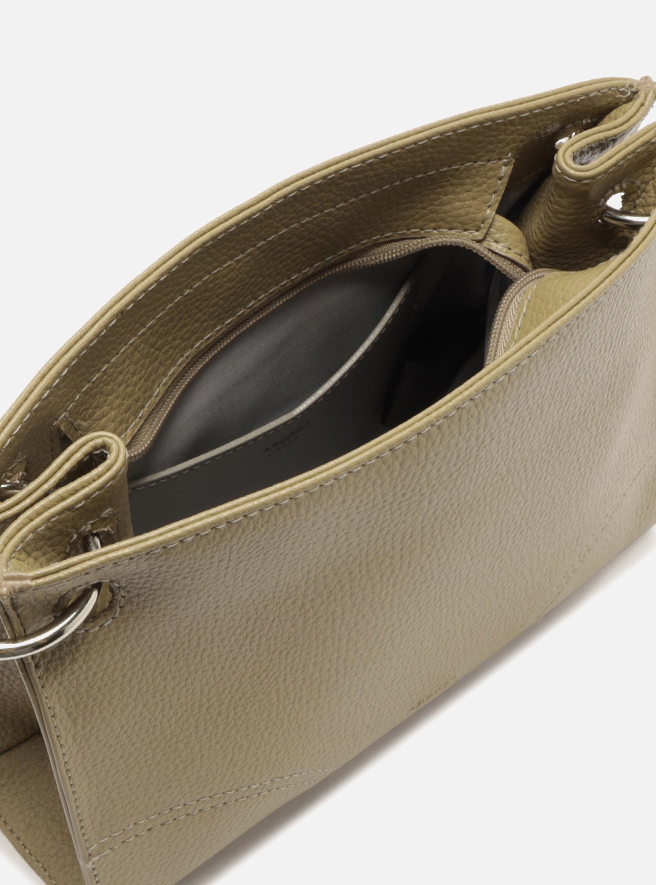 Bolsa Tiracolo Cinza Pequena — foto 4