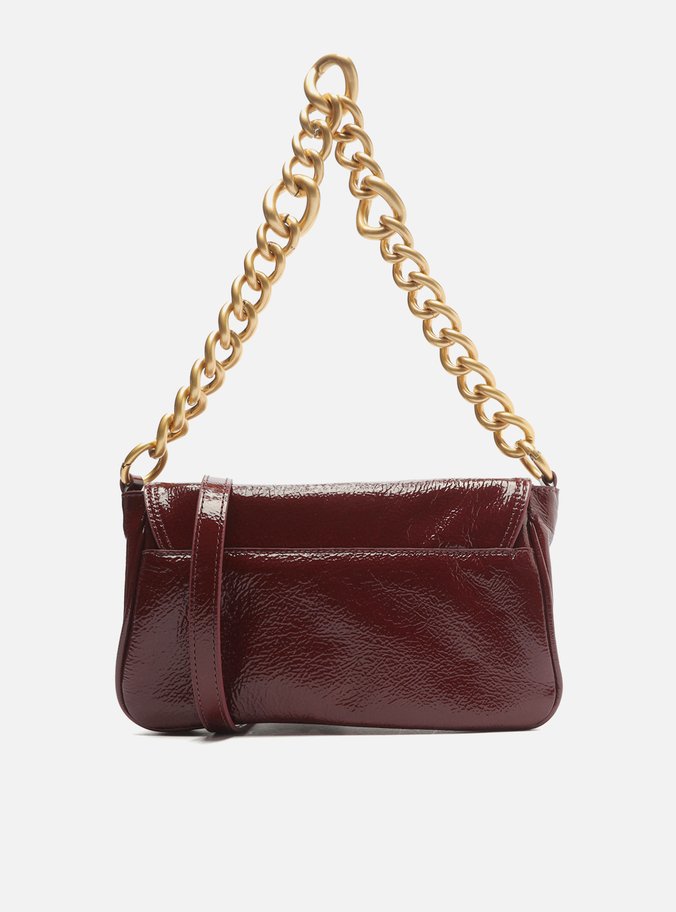 Bolsa Tiracolo Bordô Couro Amélia Pequena