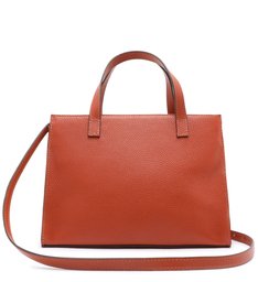 Bolsa Tote Laranja Couro Andréia Grande Bolsa Tote Laranja Couro Andréia Grande
