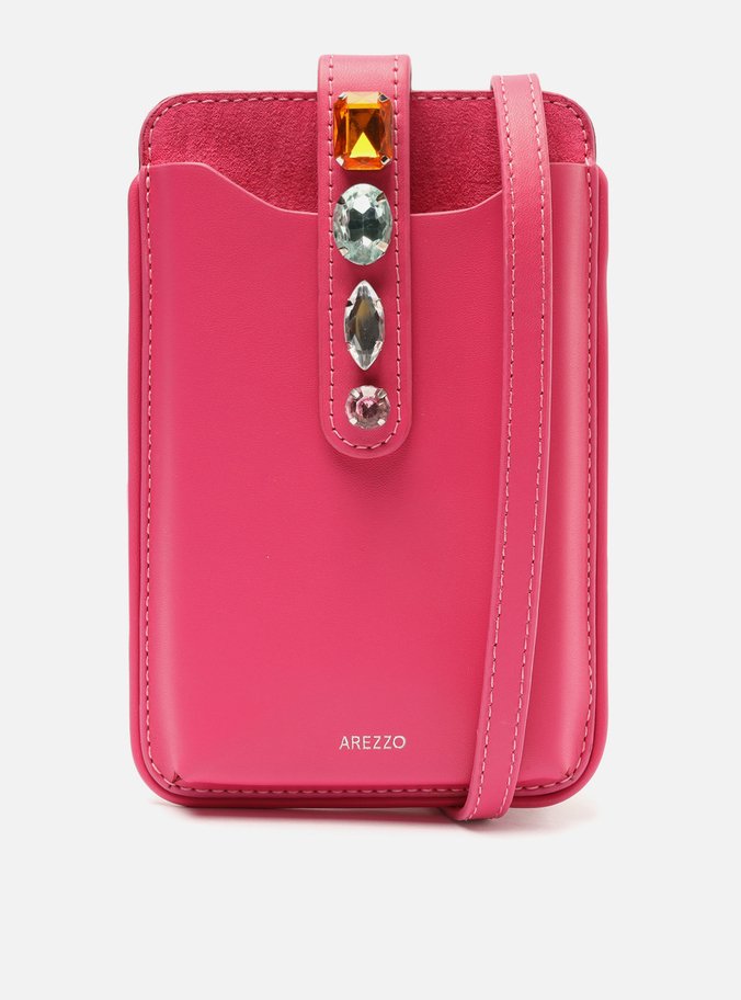Mini Bolsa Tiracolo Rosa Alexia Porta-Celular | Arezzo