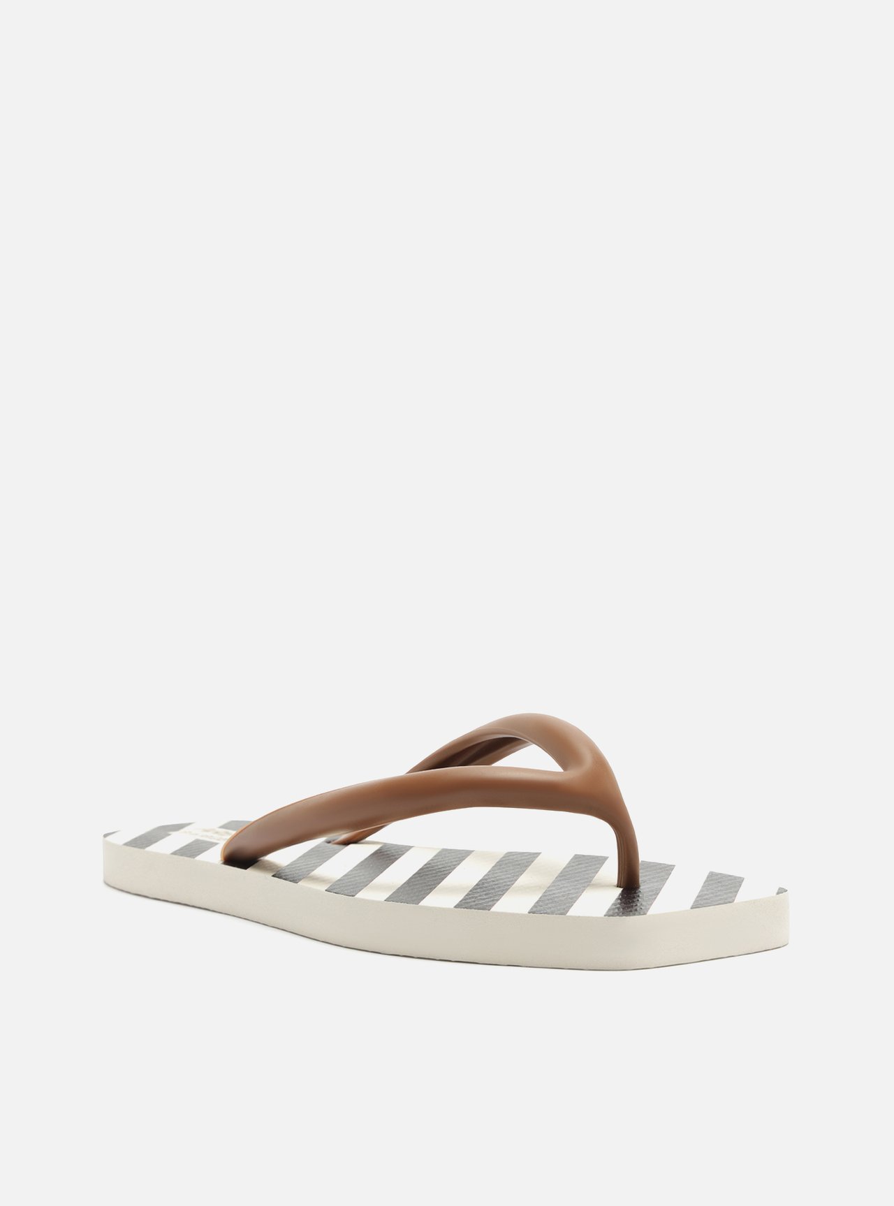 Chinelo de Dedo Marrom Bico Quadrado Brizza — foto 2