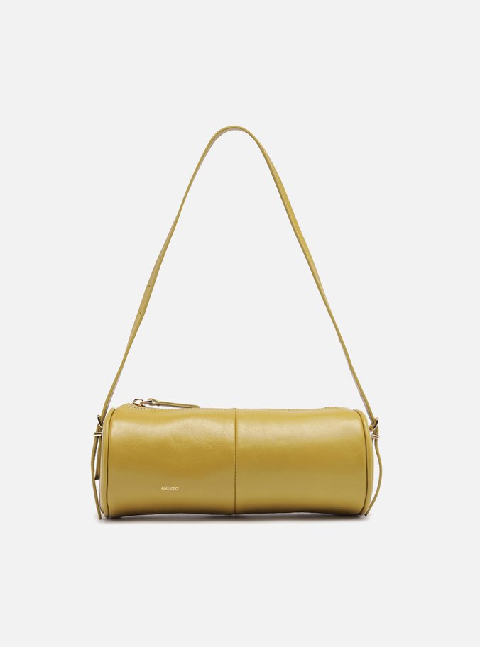 Bolsa Shoulder Marrom Pequena Fivela Metais