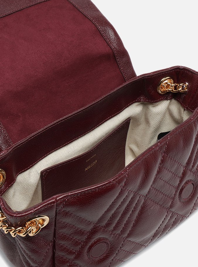 Bolsa Tiracolo Vermelha Couro Matelassê Média