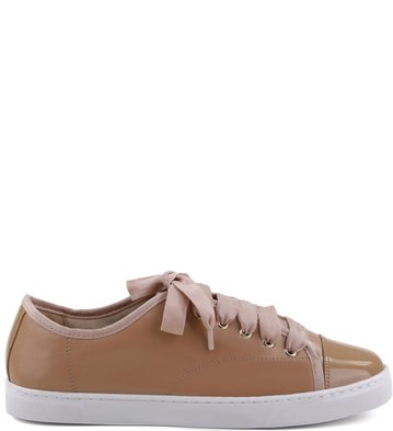 Tenis Couro Nude-Rose