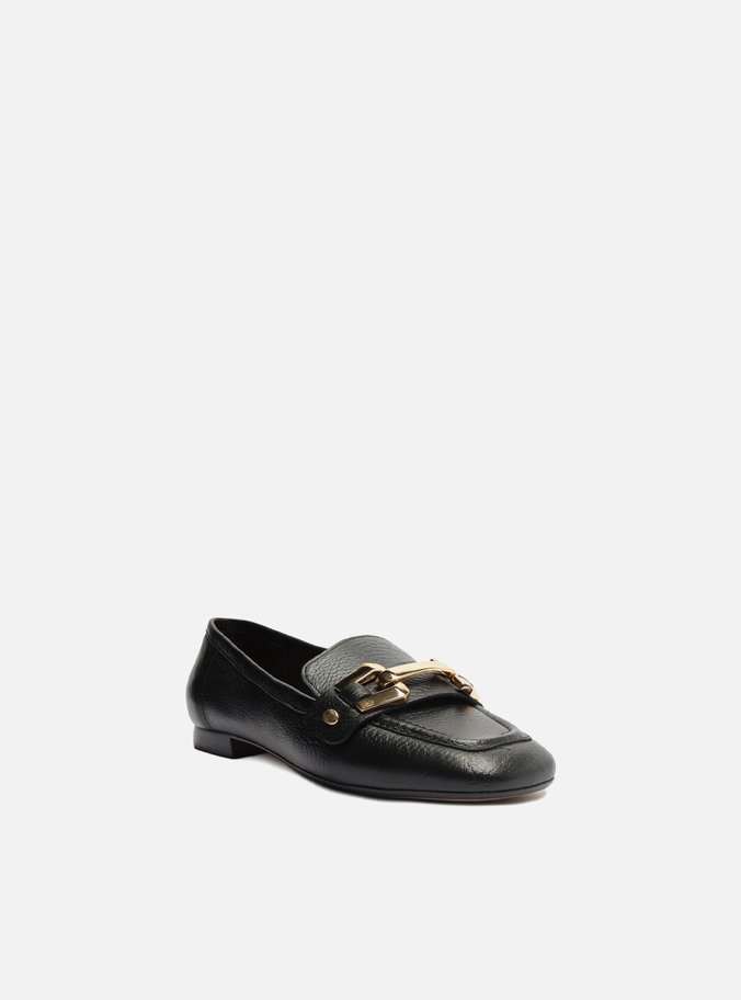 Loafer Preto Couro Bridão Switch com Troca de Bridão