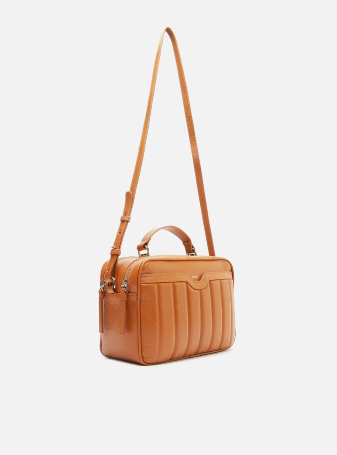 Bolsa Tiracolo Marrom Couro Francine Média