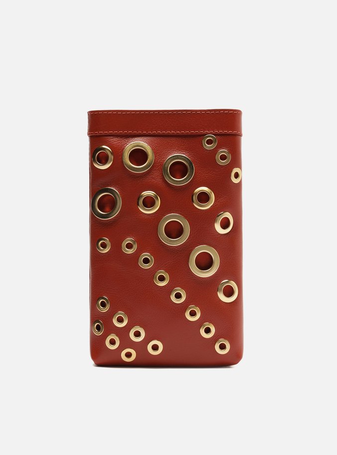 Mini Bag Laranja Couro Porta-Celular Ilhoses | Arezzo