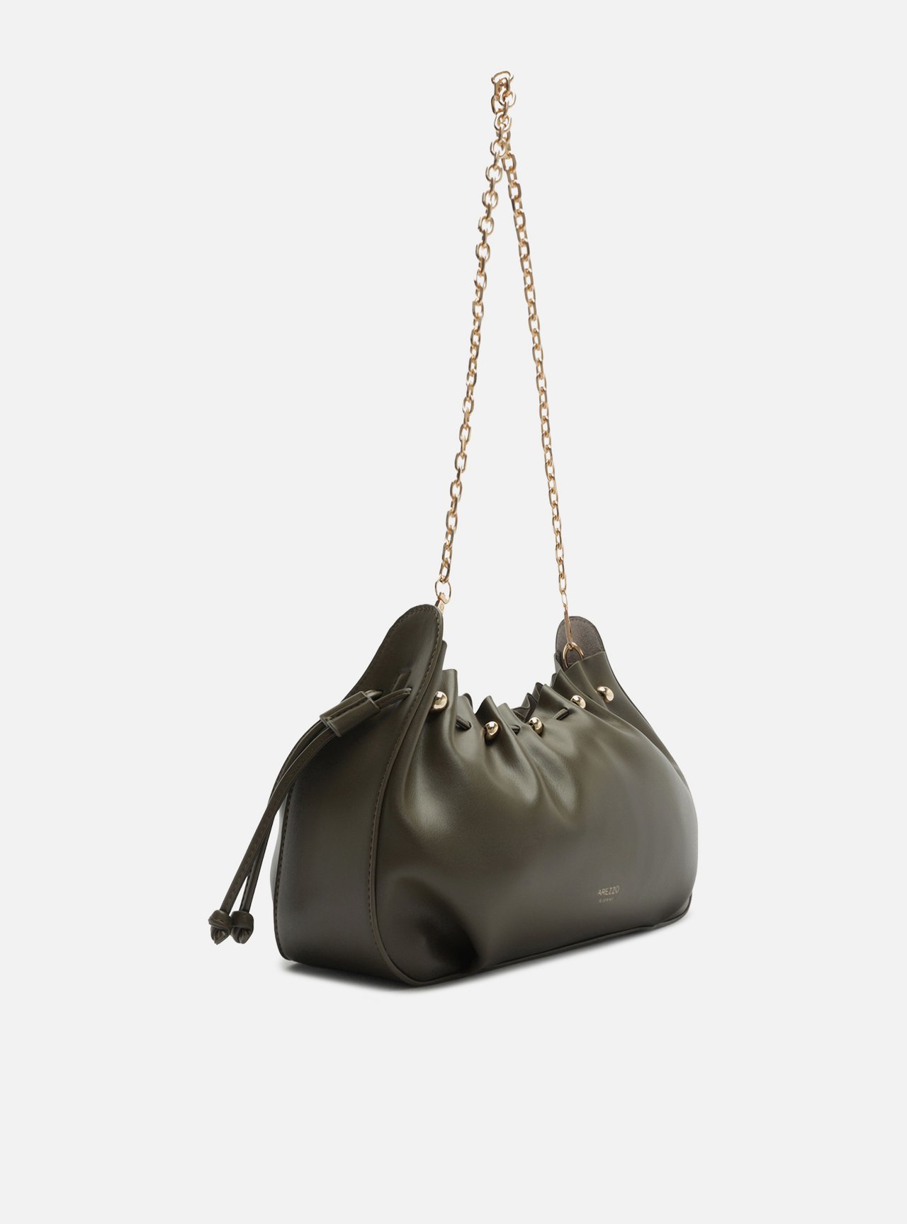 Bolsa Shoulder Verde Grande Alça Corrente — foto 5
