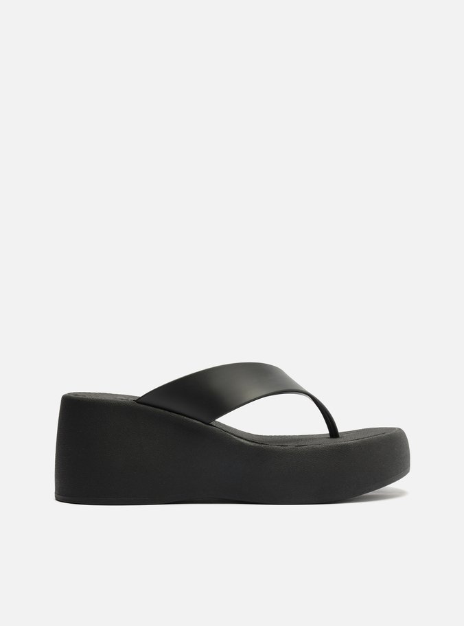 Tamanco Preta Flatform Barcelona