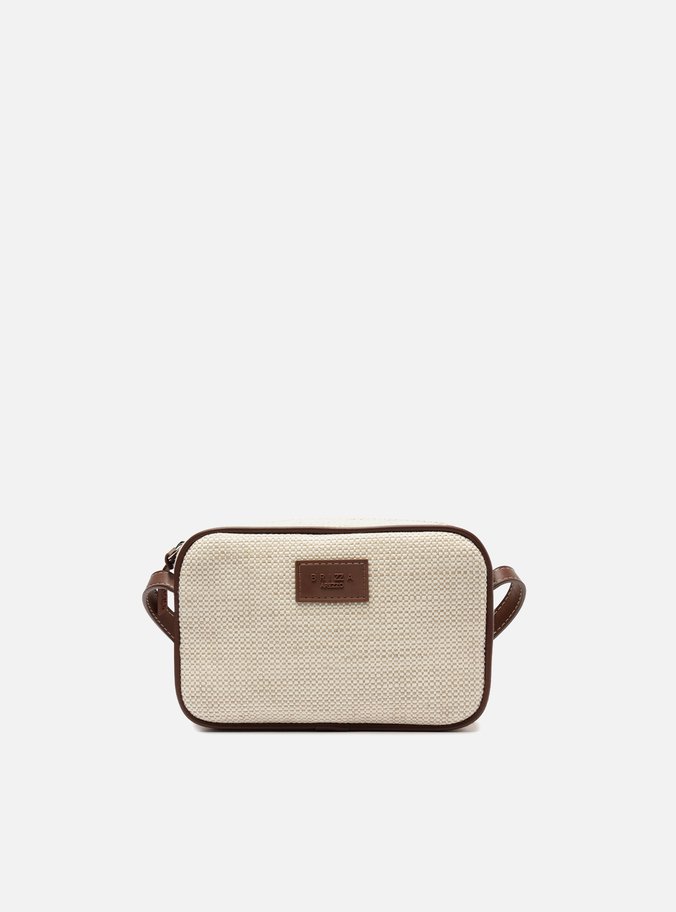 Bolsa Tiracolo Cru Linho Pequena Lulu