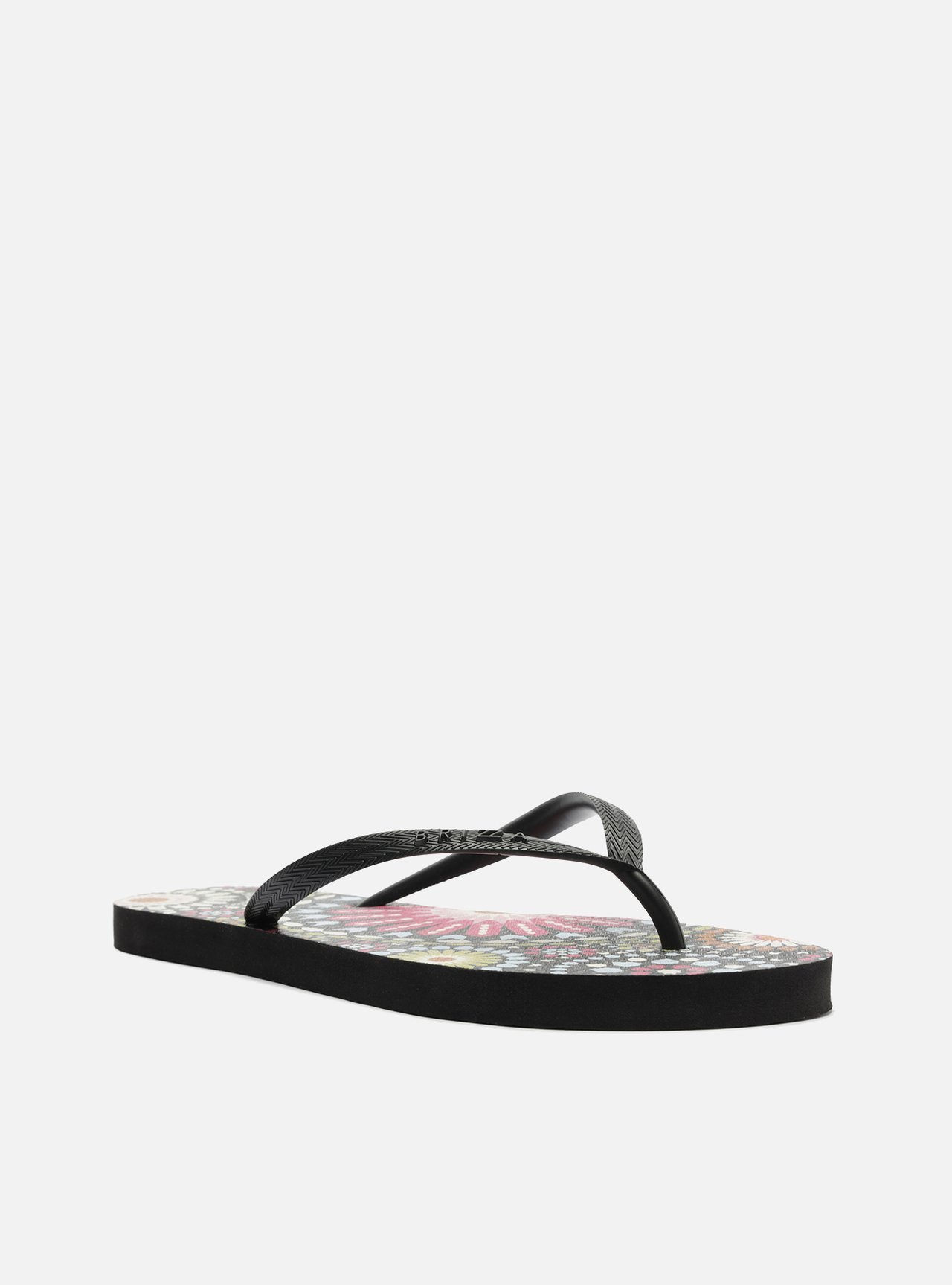 Chinelo de Dedo Preto Estampa Color Marrocos — foto 2