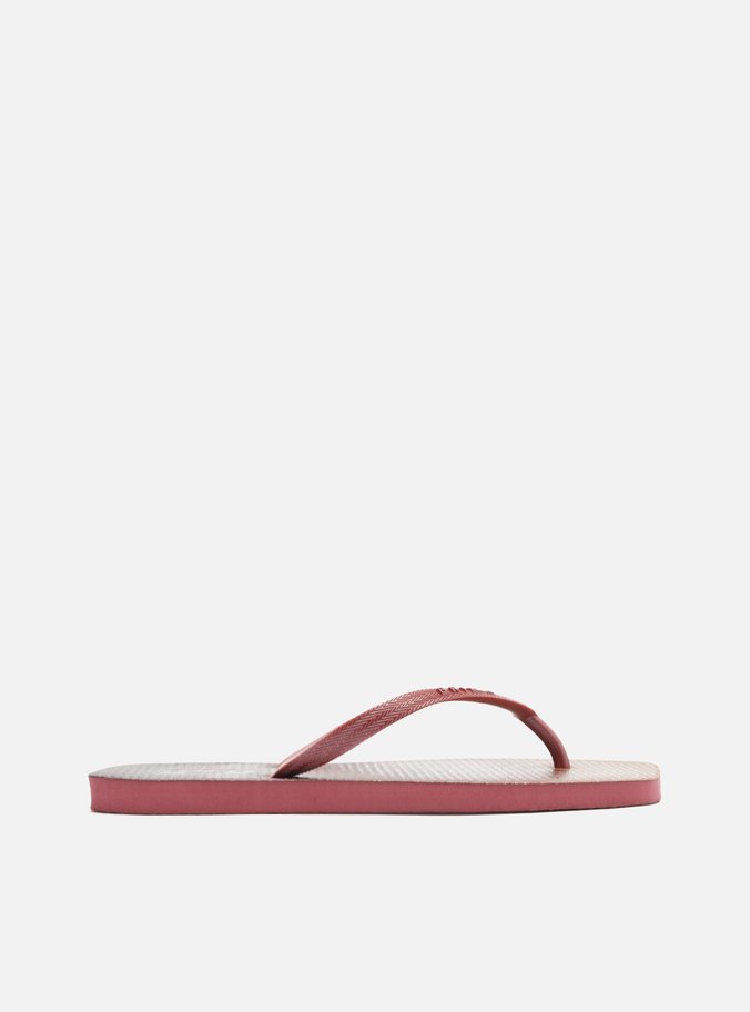 Chinelo de Dedo Vermelho Metal Square Brizza