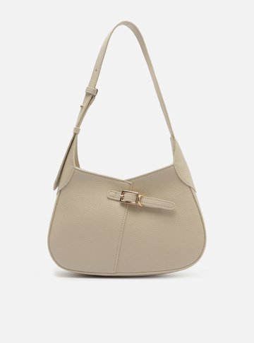 Bolsa Hobo Off White Média Detalhe Fivela