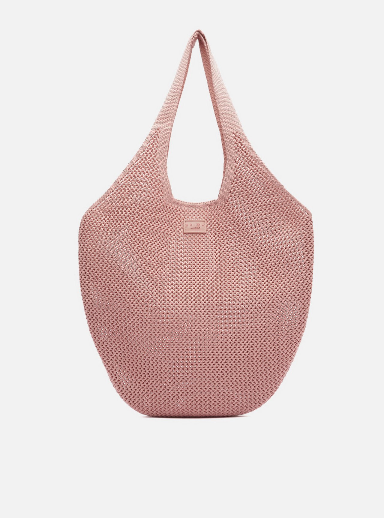 Bolsa Shopping Rosa Knit Grande Brizza — foto 1
